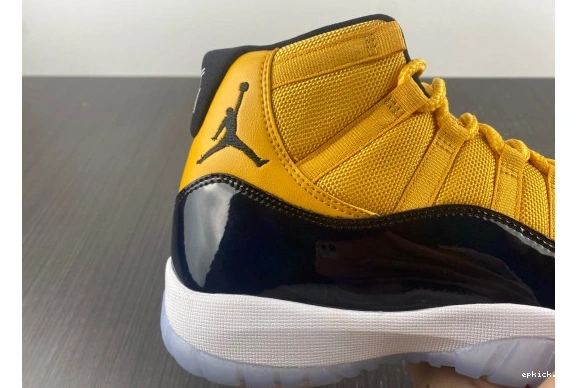 Rep EP AJ11 black Air and Jordan yellow 11 0322